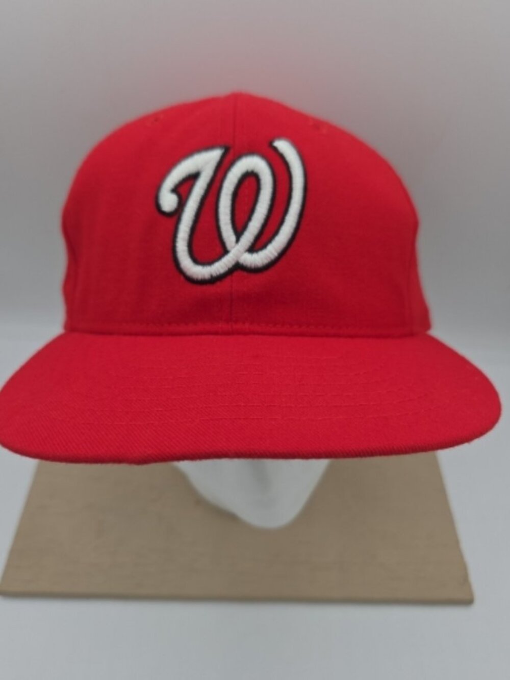 Vintage Washington Senators Hat 7 3/8 Roman Pro Line Leather Sweatband Made USA